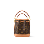 Nano Noé – crafted from Monogram canvas with trim in natural cowhide leather, this tiny Nano – LUX VERSE Luxury Designer Fashion Outlet