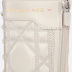 D-Unit Ankle Boot – crafted in white calfskin, it is enhanced by the Cannage motif with a quilted effect – LUX VERSE Luxury Designer Fashion Outlet
