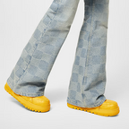 Louis Vuitton Trainer Leather Maxi Sneaker – alligator-printed calf leather Technical laces with stopper Rubber outsole Initials – LUX VERSE Luxury Designer Fashion Outlet