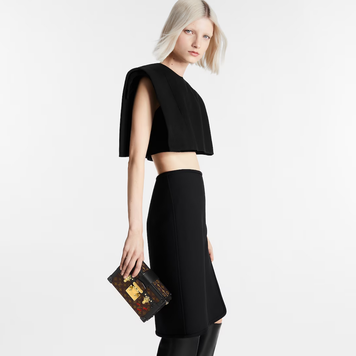Petite Malle Monogram Canvas – every detail of the Petite Malle handbag is inspired by the history of trunks: – LUX VERSE Luxury Designer Fashion Outlet