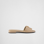 Saffiano patent leather slides – the sophisticated and versatile style defined by clean, sleek lines is enriched – LUX VERSE Luxury Designer Fashion Outlet