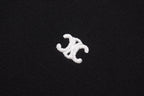 Graues Langarmshirt aus Baumwolle mit Brustlogo – Herren