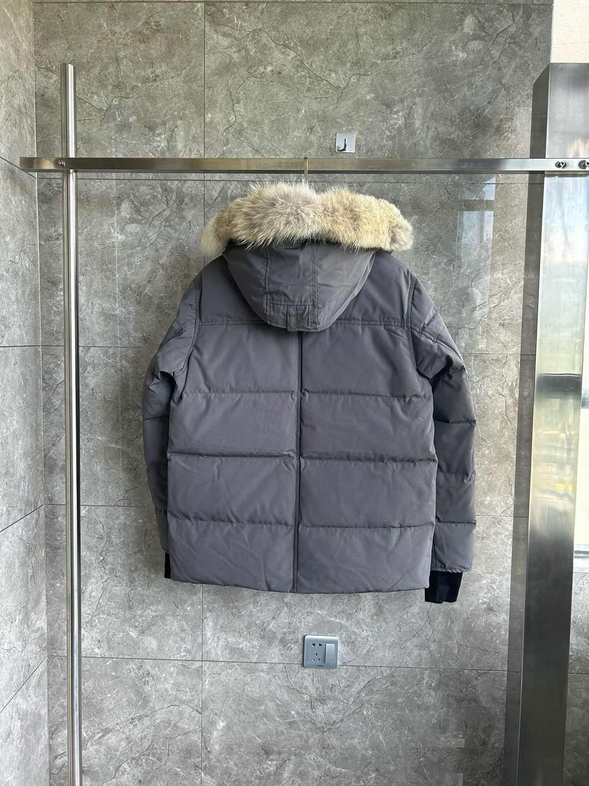 Black and White Parka - Men's