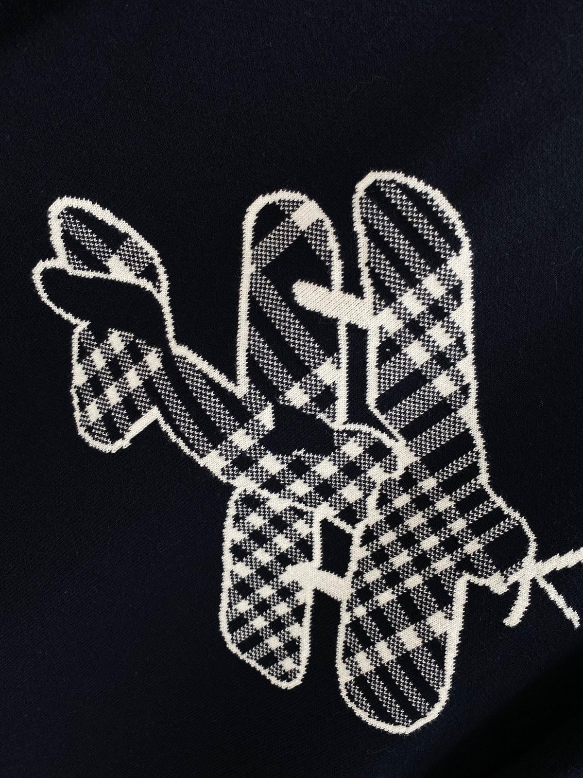 Strickjacke für Herren aus grauer Wolle mit Streifen