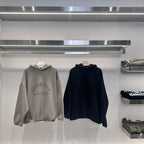 Pflanzenasche Schwarzer Kapuzenpullover – Herren