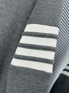 4-Bar Crewneck Grey Loopback – Herren