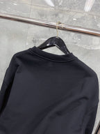 Navy Cotton Heart Logo Crewneck - Men's