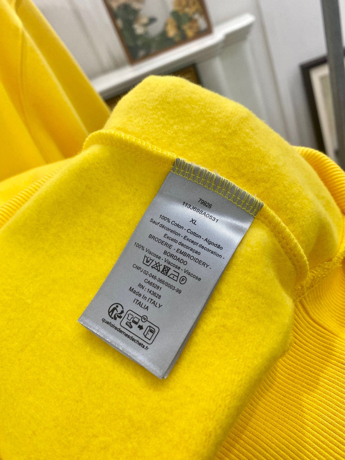 Marineblauer Baumwollpullover einfarbig – Herren