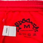 Rote Jogginghose mit seitlichem Print – Herren