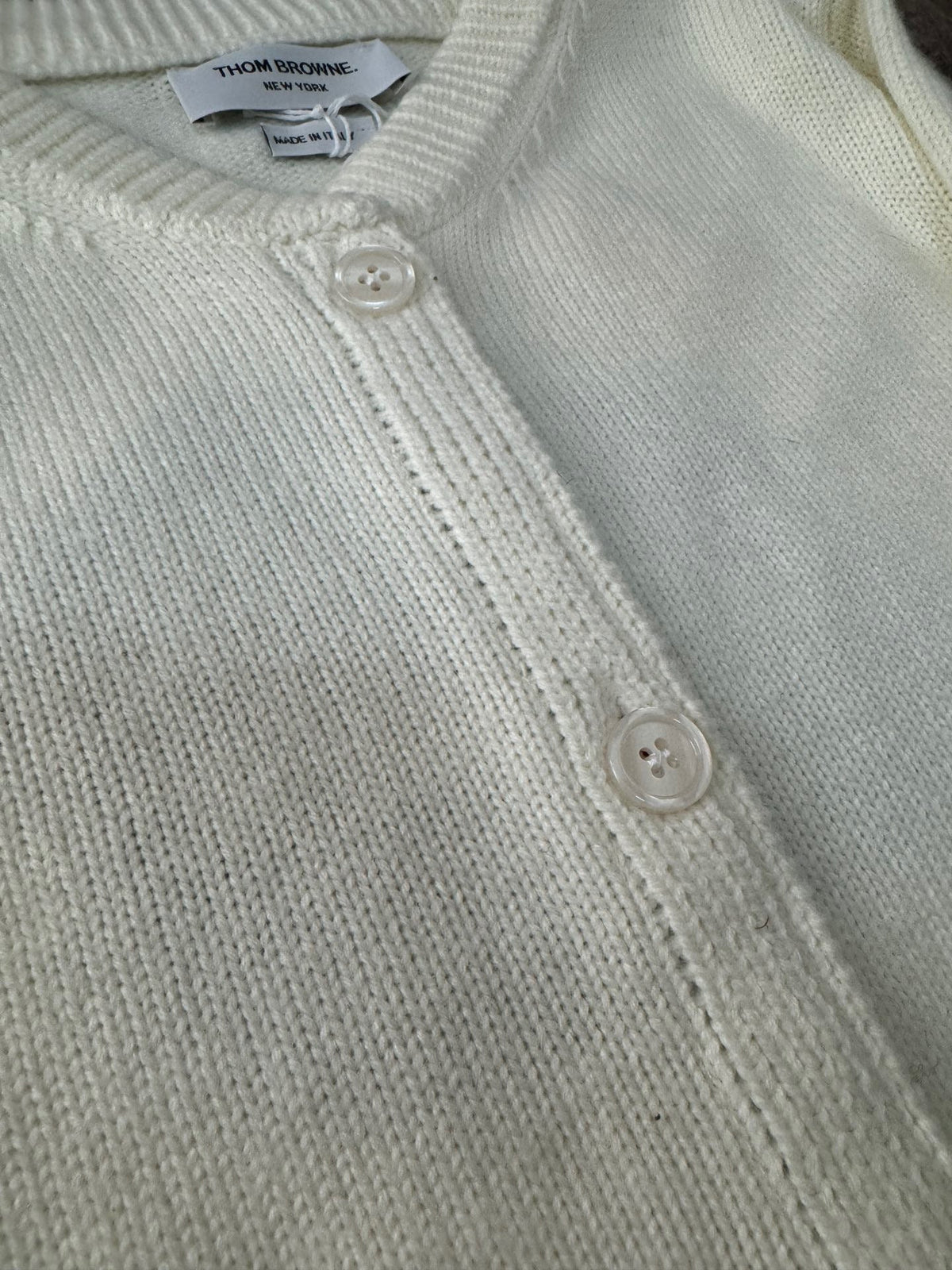 4-Bar Cardigan Navy Knit - Men's