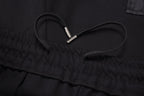 Black Cotton Panelled Cargo - Men's