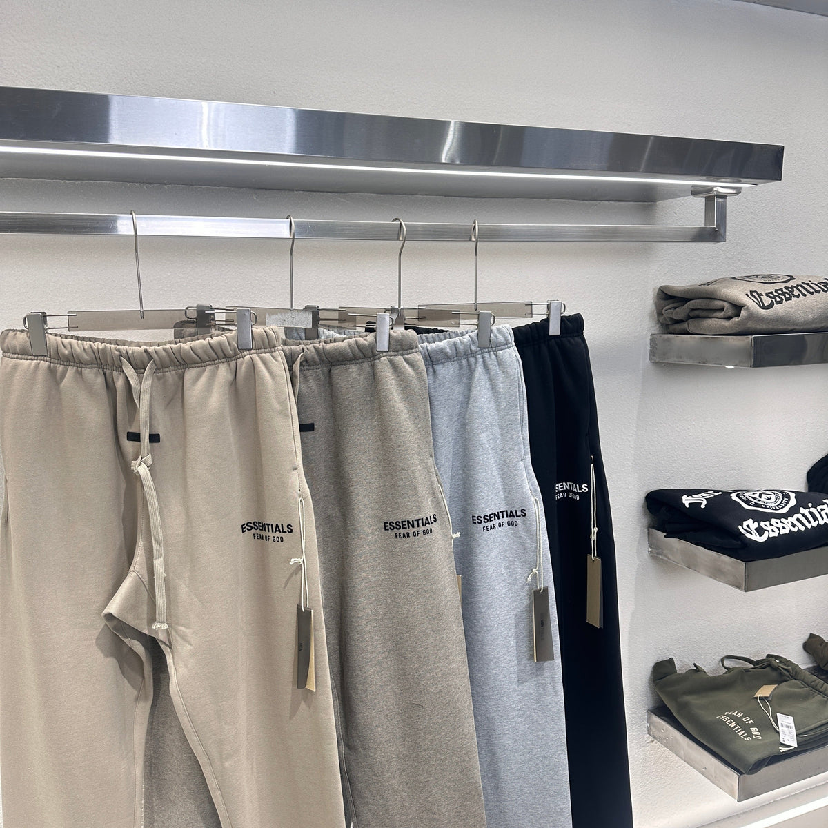 Marineblaue Baumwoll-Jogginghose mit Kordelzug – Herren