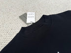 Schwarzes Baumwoll-Rundhals-Sweatshirt mit Logo – Herren