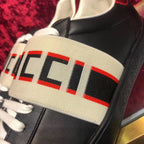 Ace Black Stripe Sneakers - Men's