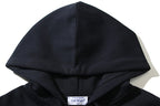 Schwarze Baumwolljacke mit Reißverschluss und Flicken - Herren