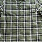 Blaues Flanell-Langarmshirt mit Print auf den Ärmeln – Herren