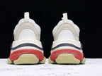 Triple S Cream Rot und Marineblaue Sneakers