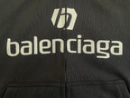 Schwarze Baumwoll-Sweatjacke mit Grafik – Herren