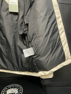 Schwarzer Nylon-Daunenparka – Herren