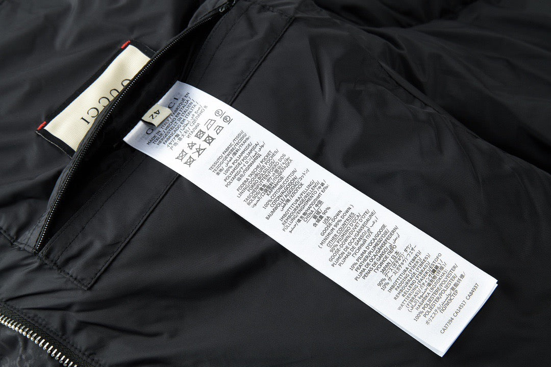 Schwarze Steppjacke – Herren