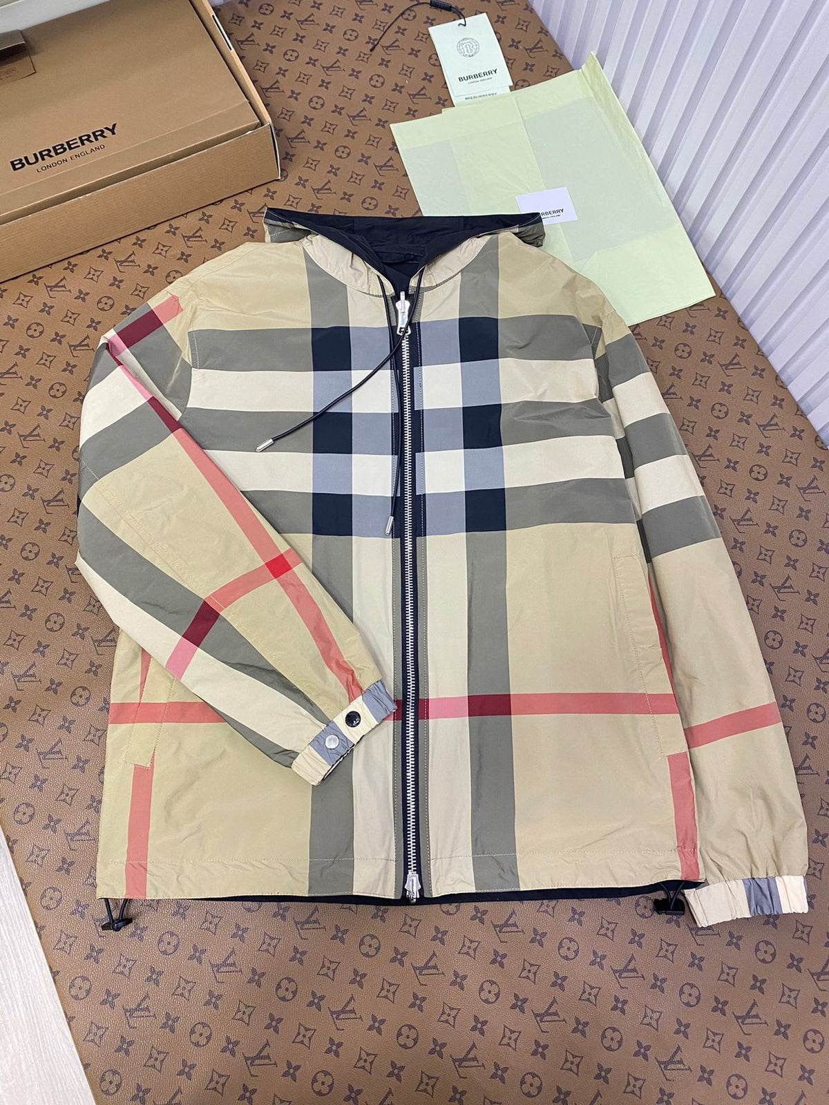 Check Hooded Sweatshirt - Men's