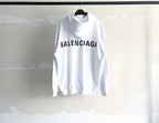 Pullover aus weißer Baumwolle mit auffälligem Text - Herren