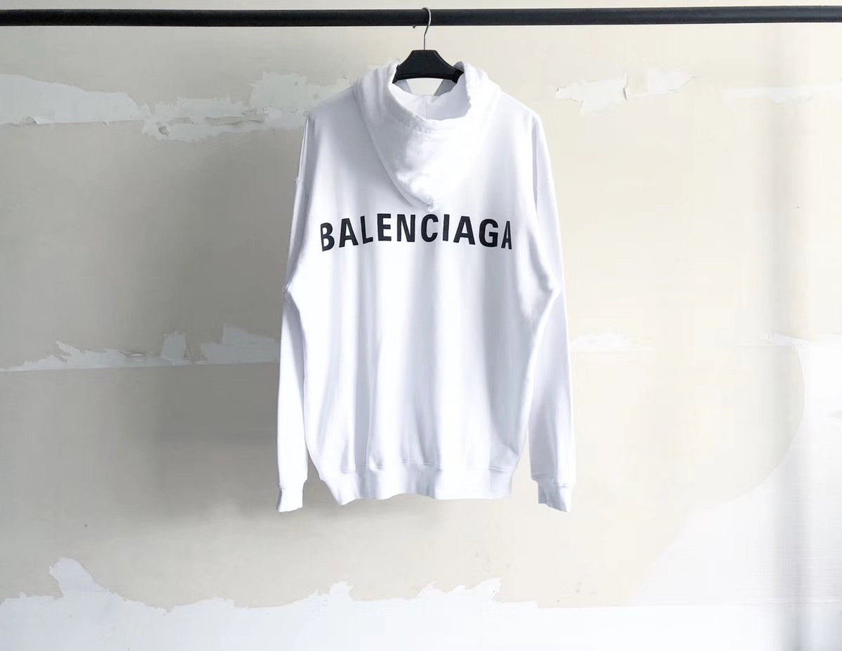 Pullover aus weißer Baumwolle mit auffälligem Text - Herren