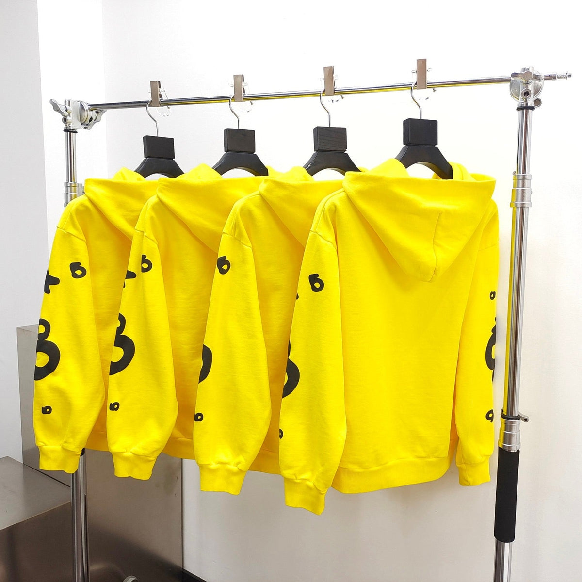Yellow Cotton Star Print Pullover - Men's