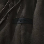 Brown Cotton Logo Drawstring - Men's