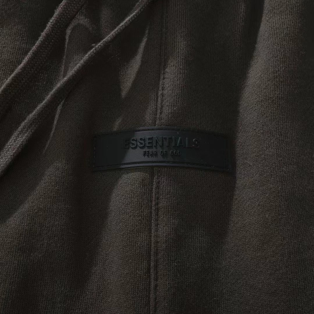 Brown Cotton Logo Drawstring - Men's