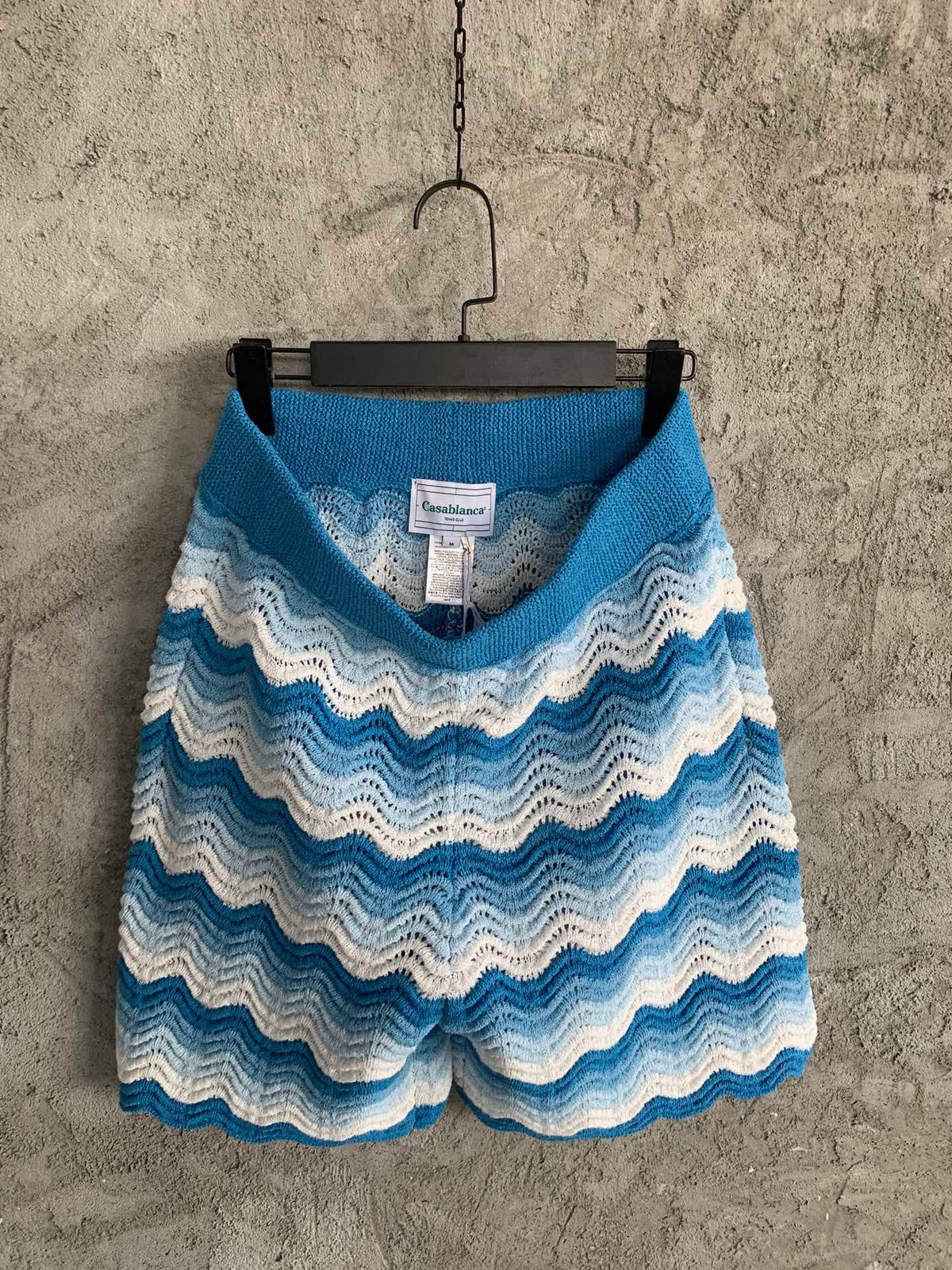 Yellow Knit Chevron Drawstring - Men's