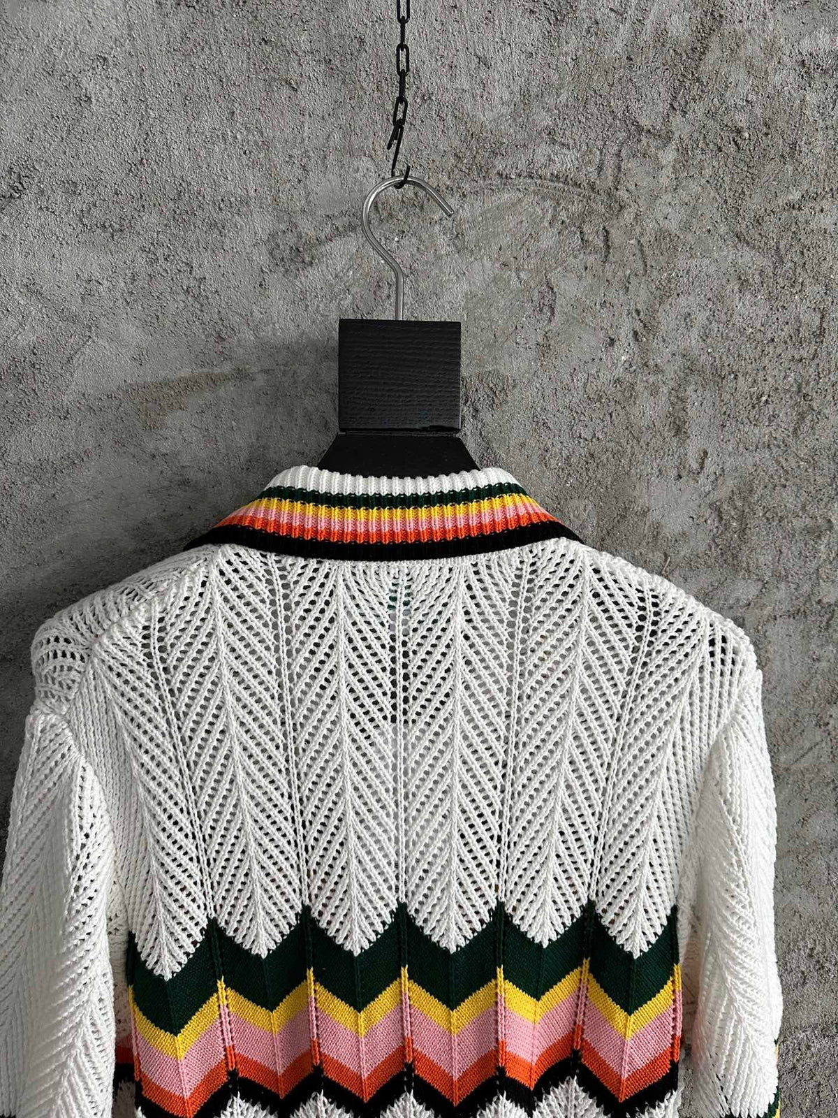 Chevron-Strickhemd – Herren