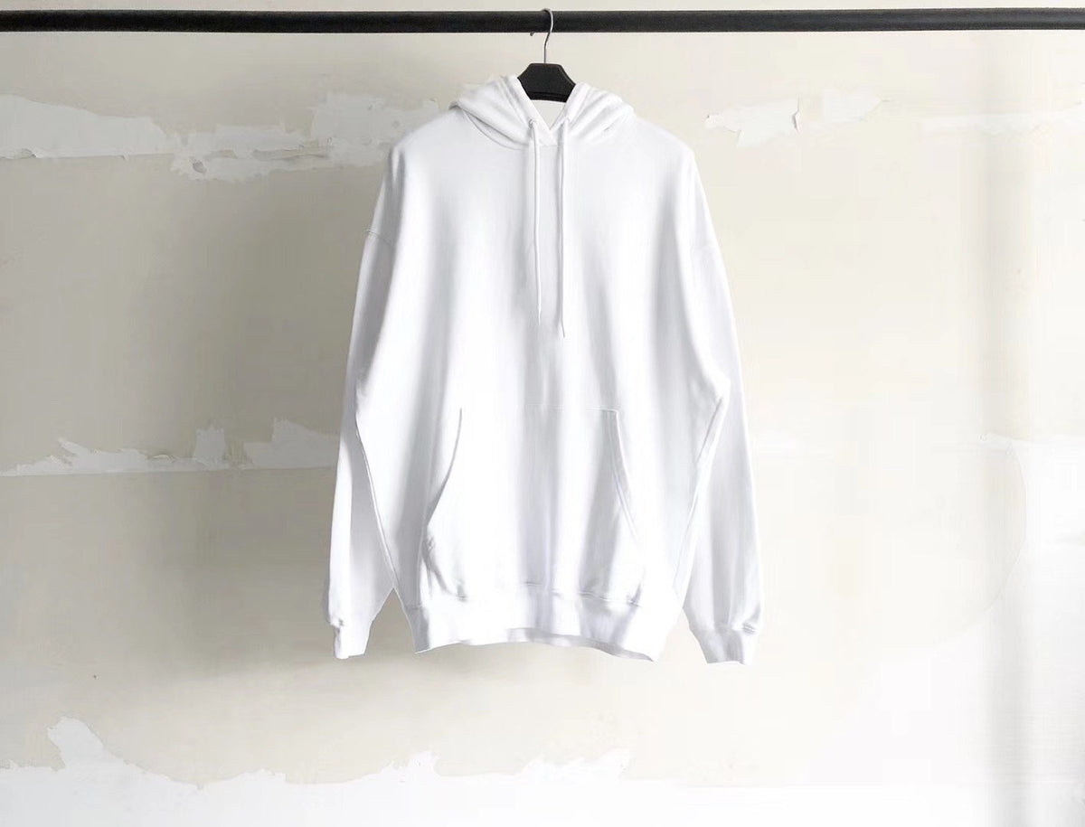 Pullover aus weißer Baumwolle mit auffälligem Text - Herren