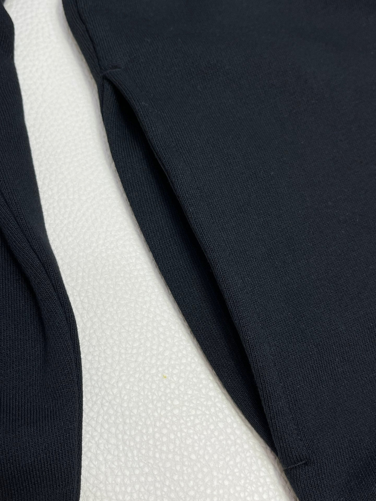 Black Cotton Logo Pullover - Men's