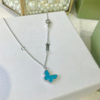 Butterfly Turquoise Butterfly Bracelet Silver – LUX VERSE Luxury Designer Fashion Outlet