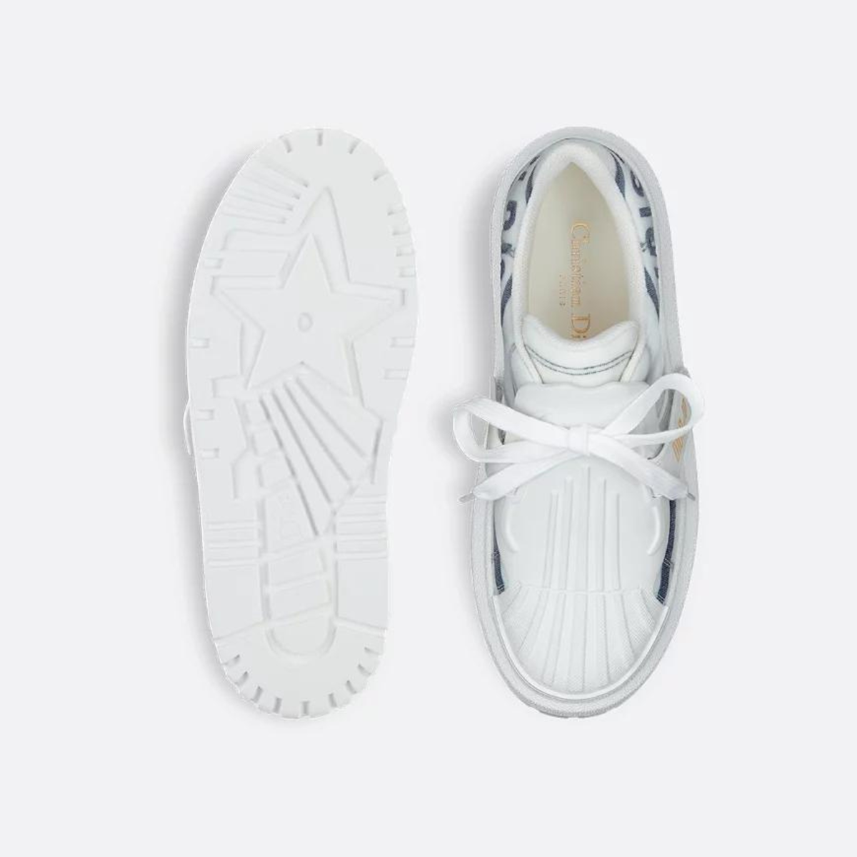 ID Sneaker – the white technical fabric ID sneaker has a modern look – LUX VERSE Luxury Designer Fashion Outlet