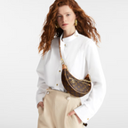 Loop Handbag – it has a body-friendly, compact shape and a chain for shoulder carry, as well as – LUX VERSE Luxury Designer Fashion Outlet