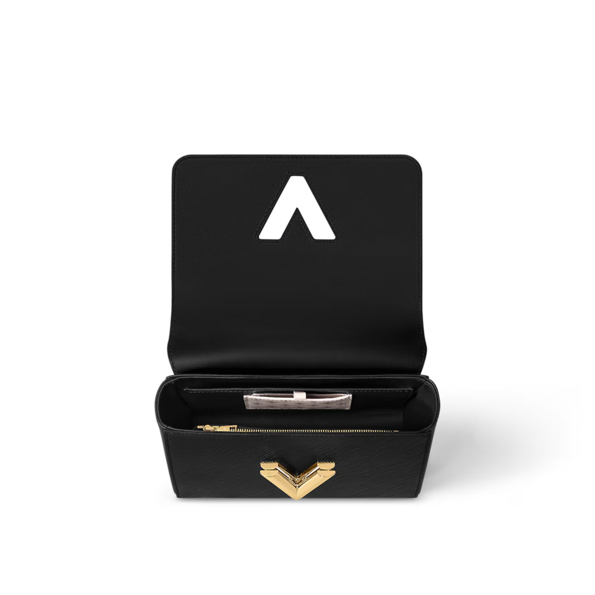 Twist MM Black Leather – the removable smart strap adjusts for shoulder and cross-body carry – LUX VERSE Luxury Designer Fashion Outlet