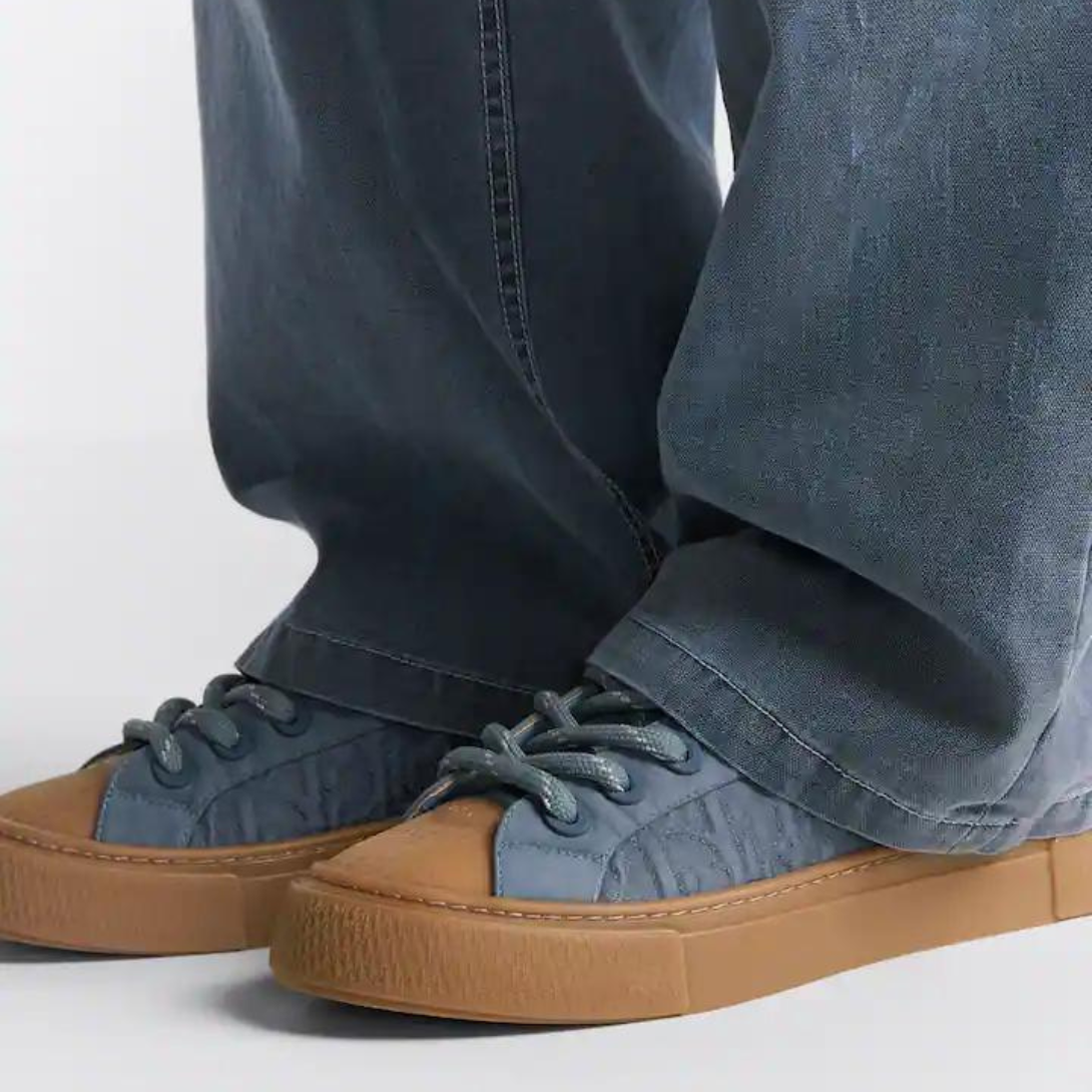 B33 Sneaker – Dyed Cotton LIMITED AND NUMBERED EDITION – part of the capsule, the B33 sneaker reframes the timeless tennis shoe with a play – LUX VERSE Luxury Designer Fashion Outlet