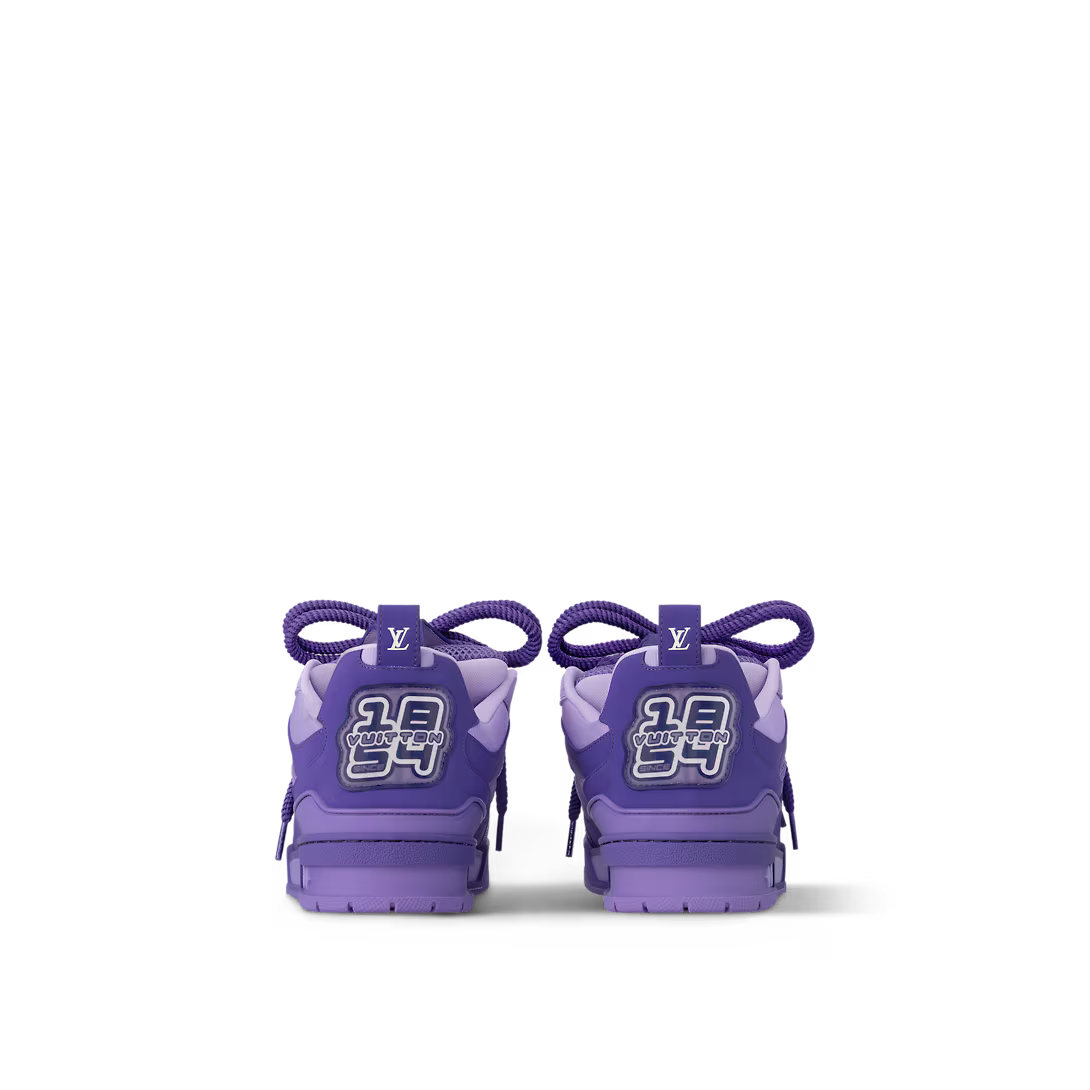 Skate Sneaker – it has an oversized Monogram Flower on the side and logo on the tongue – LUX VERSE Luxury Designer Fashion Outlet