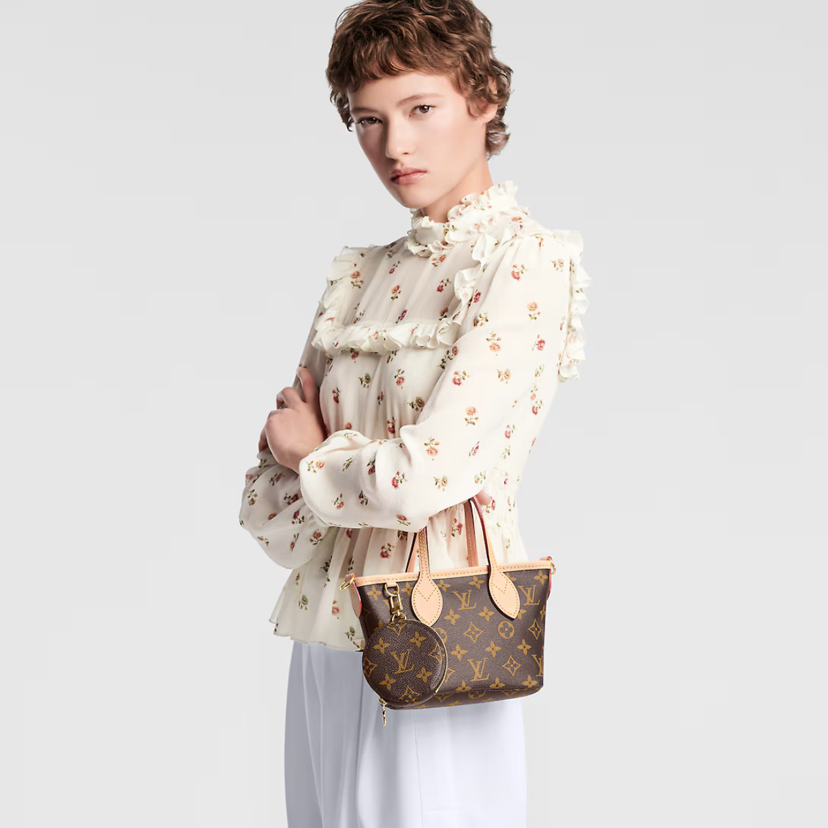 Neverfull BB Rose Peony – this scaled-down version features an adjustable and detachable textile strap as well – LUX VERSE Luxury Designer Fashion Outlet