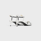 TRIOMPHE LEATHER SANDAL in LAMBSKIN – tOE SHAPEMETAL TRIOMPHE ON THE CENTER OF THE STRAPSTHIN LEATHER STRAPSTOE – LUX VERSE Luxury Designer Fashion Outlet