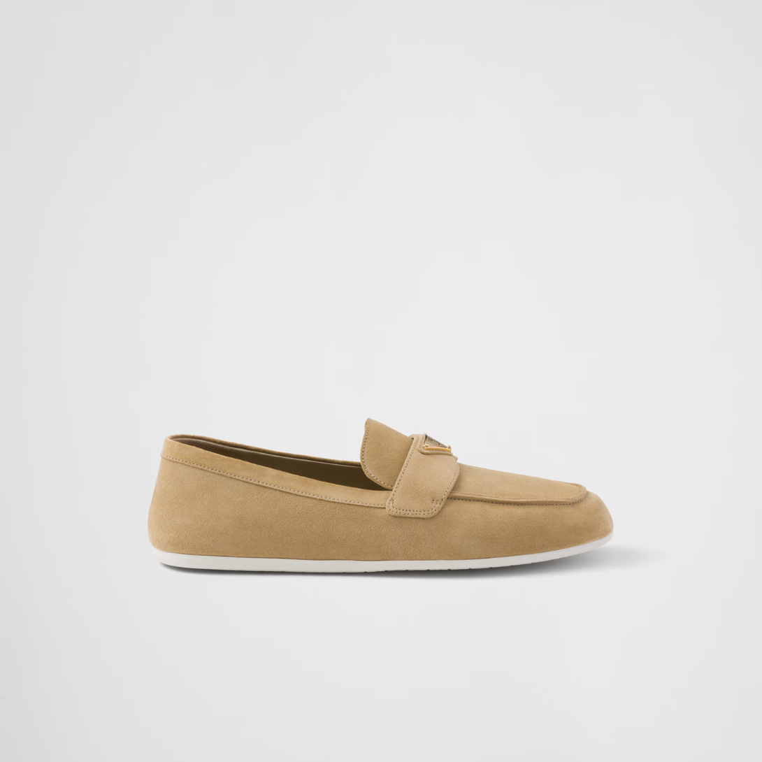 Suede loafers – these suede loafers with classic charm feature a pinched stitch seam on the upper – LUX VERSE Luxury Designer Fashion Outlet