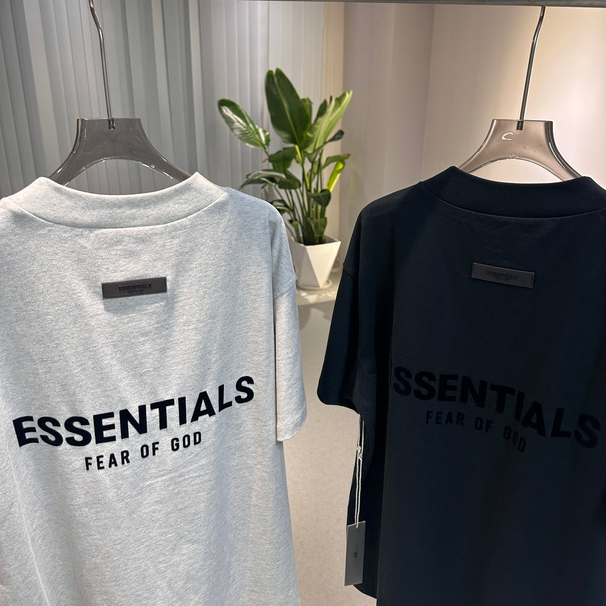 Graues Baumwoll-T-Shirt mit Logo-Print, Kurzarm – Herren