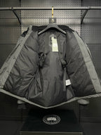 Schwarzer Nylon-Daunenparka – Herren