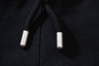 Black Cotton Script Drawstring - Men's