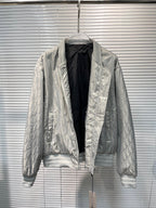Schwarzer Stepp-Bomber aus Nylon – Herren