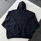 Schwarzer Baumwoll-Varsity-Pullover – Herren