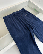 Marineblauer Velours Hosenrock mit Kordelzug – Damen
