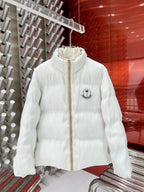 Weiße Steppjacke - Herren